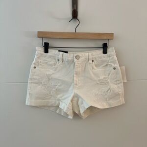 Blank NYC White High-Waisted Jean Shorts